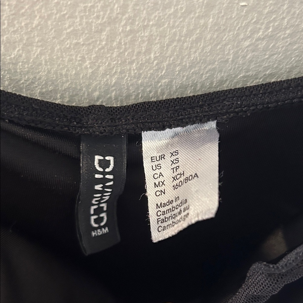 H&M Black Ruched Mini Dress - Picture 2 of 3